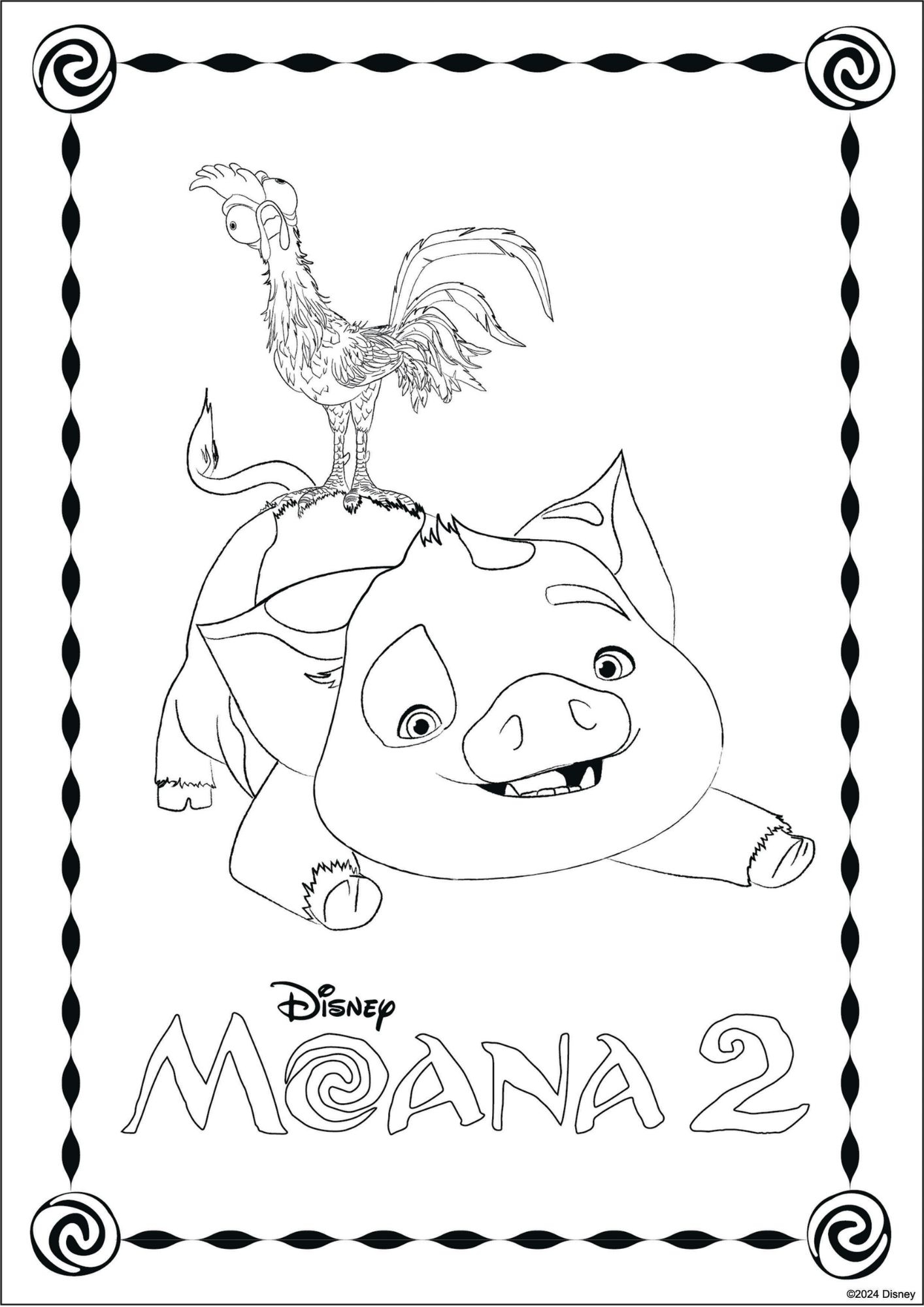 moana coloring pages