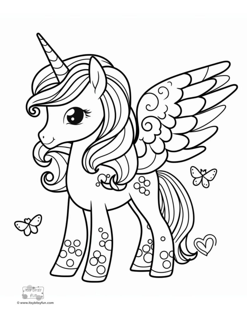 coloring pages unicorn