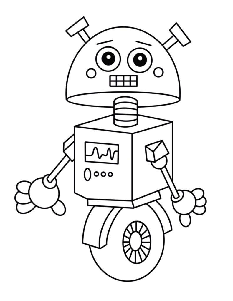 robot coloring pages robot coloring pages