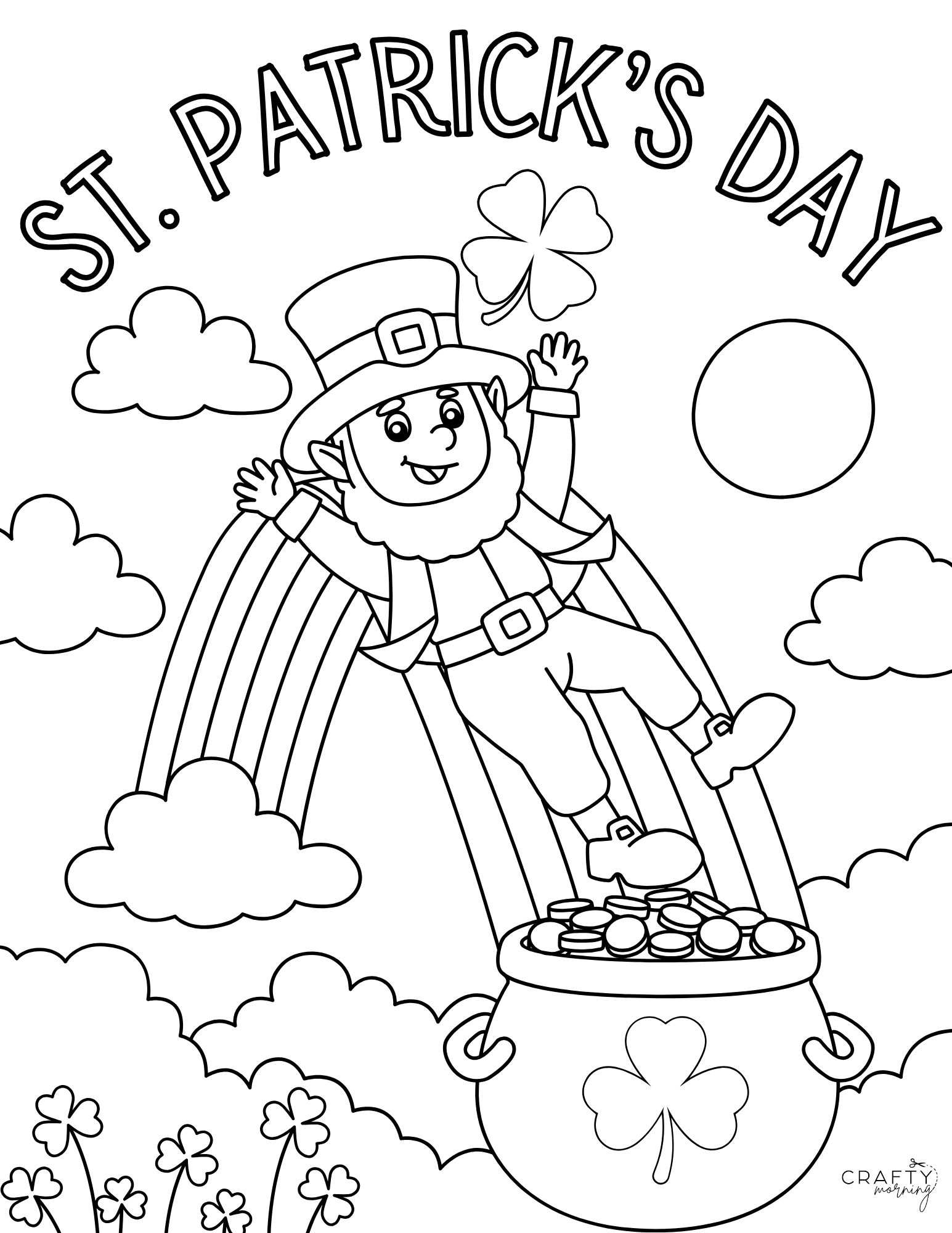 Free St Patrick s Day Coloring Pages Crafty Morning Free St Patrick s Day Coloring Pages Crafty Morning