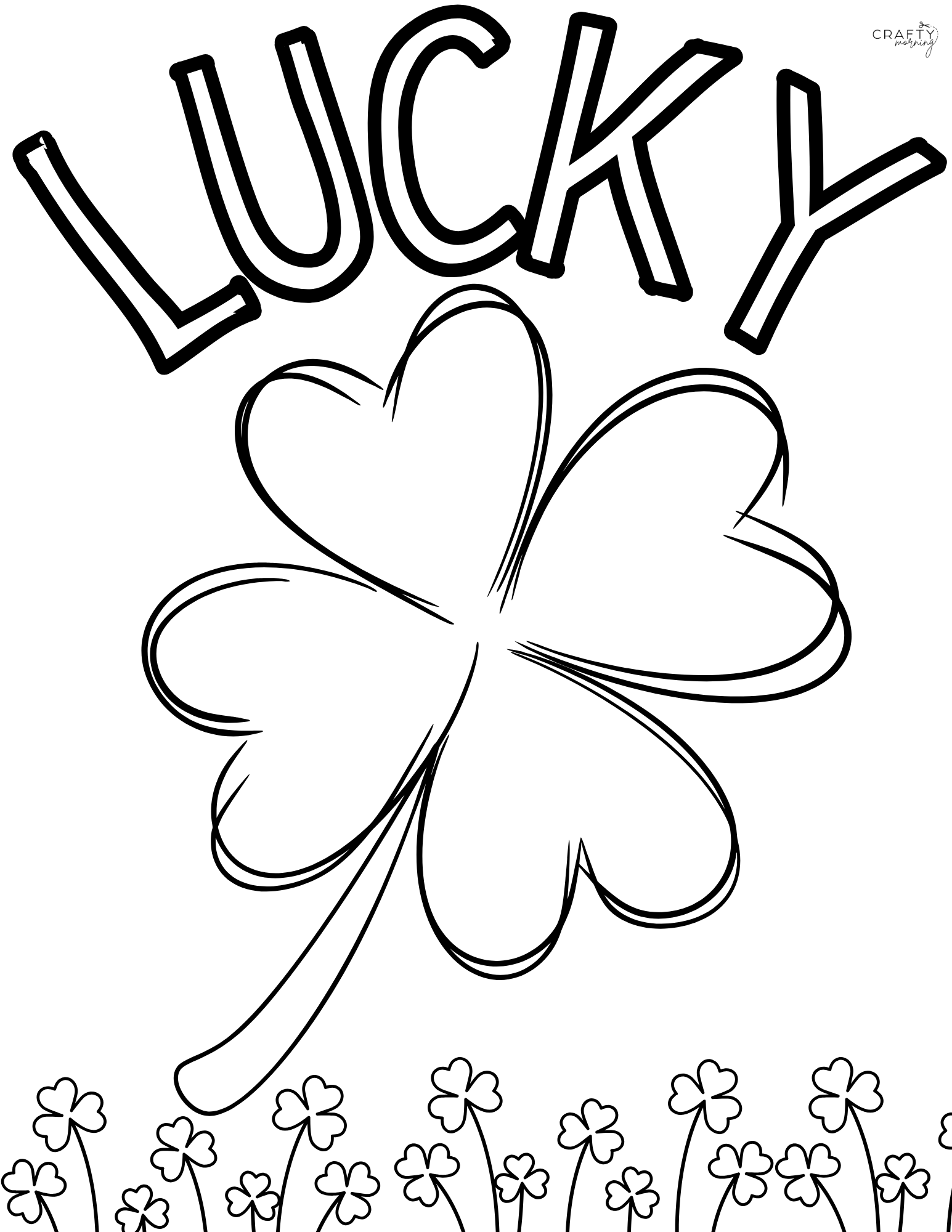Free St Patrick s Day Coloring Pages Crafty Morning