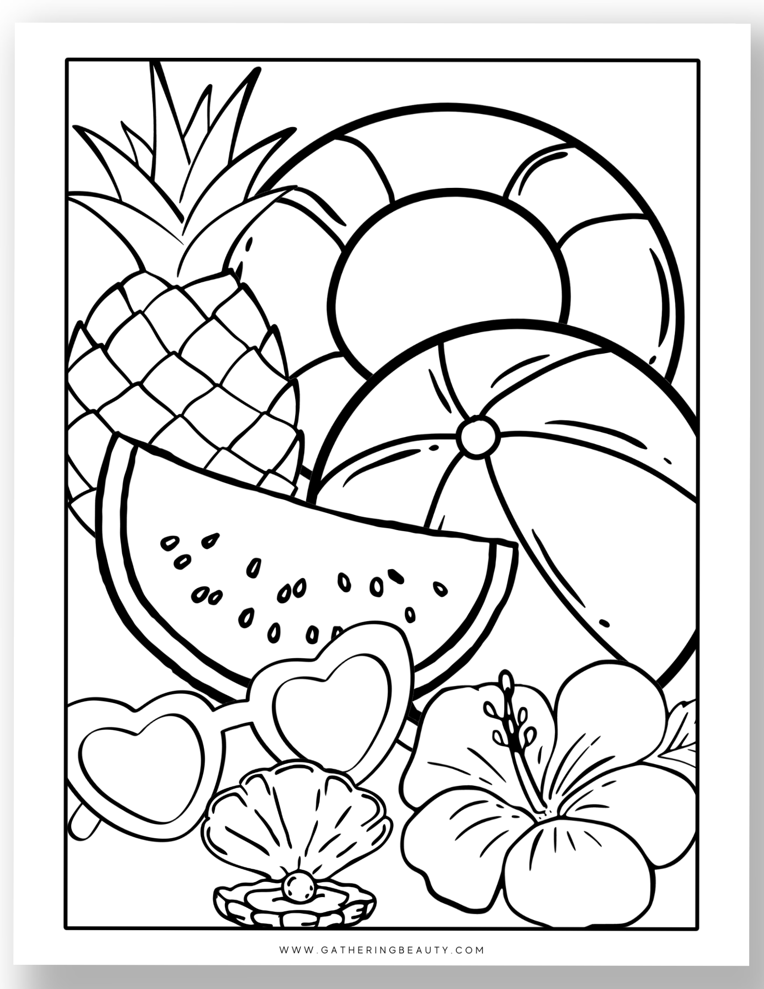 coloring pages summer