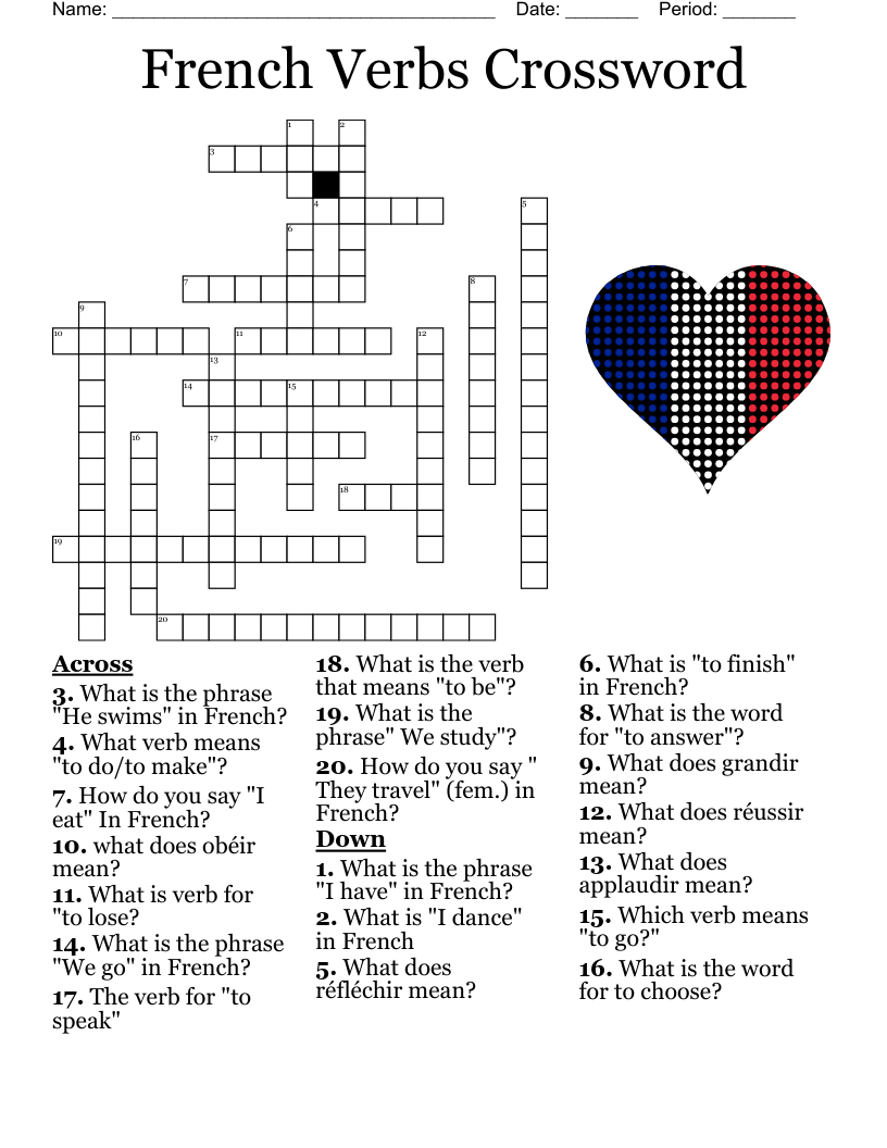 FRENCH Worksheet WordMint FRENCH Worksheet WordMint