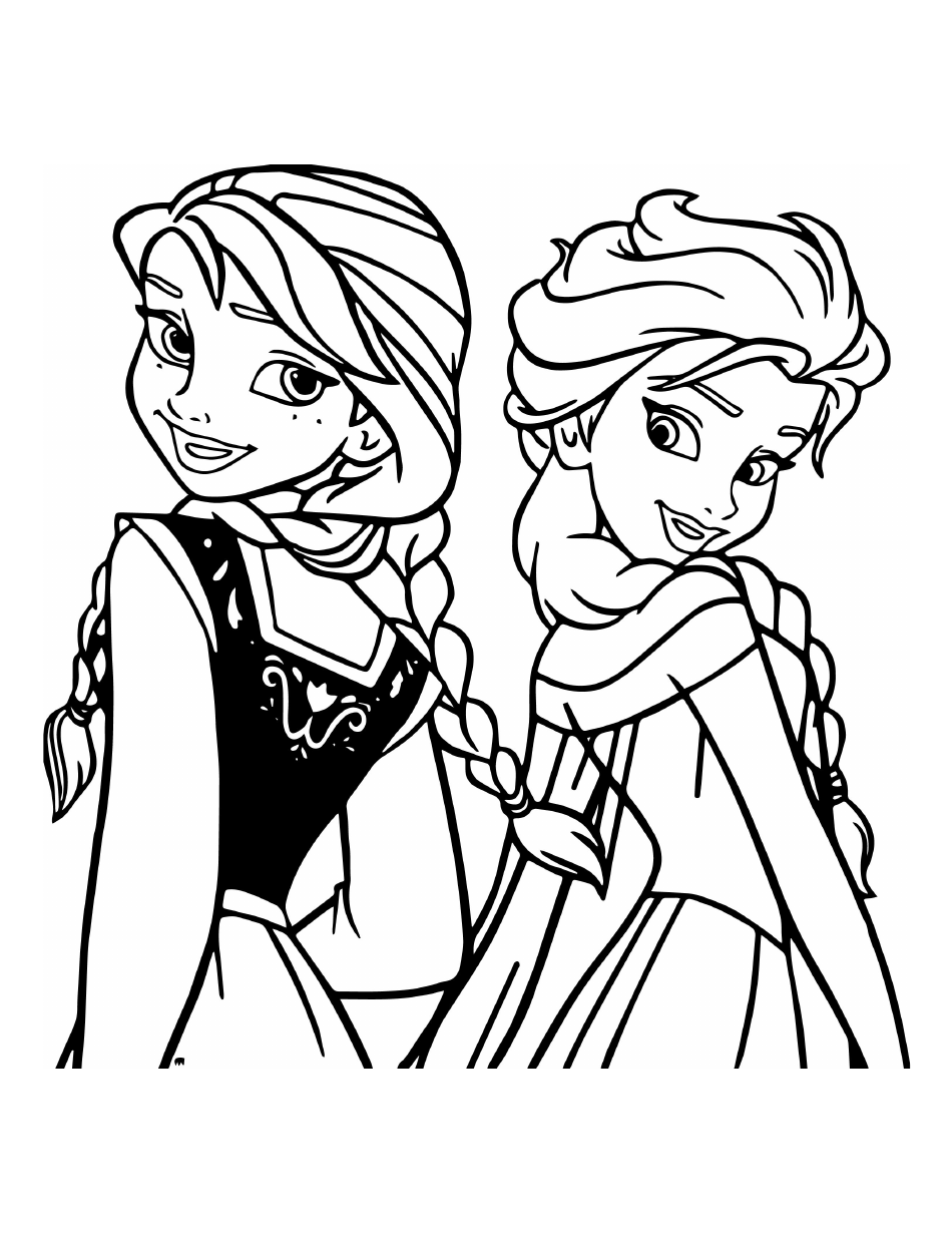 Frozen Coloring Page Elsa And Anna Download Printable PDF Templateroller Frozen Coloring Page Elsa And Anna Download Printable PDF Templateroller