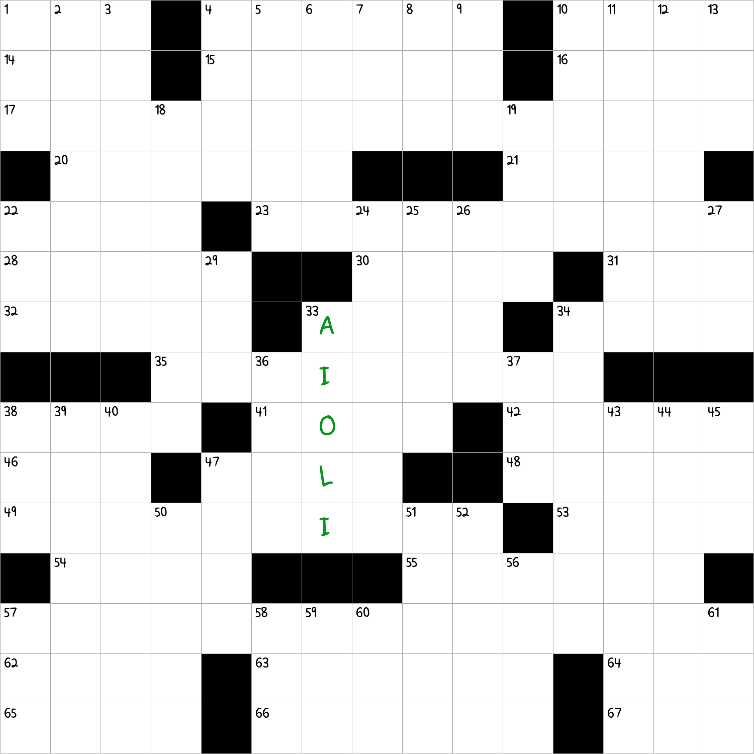 Garlicky Sauce NYT Crossword Clue October 1 2024