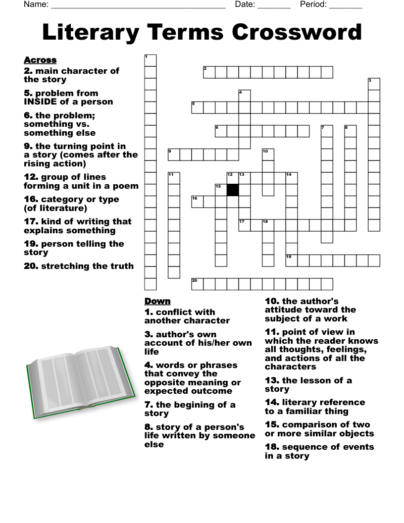 Genre Crossword Puzzle WordMint