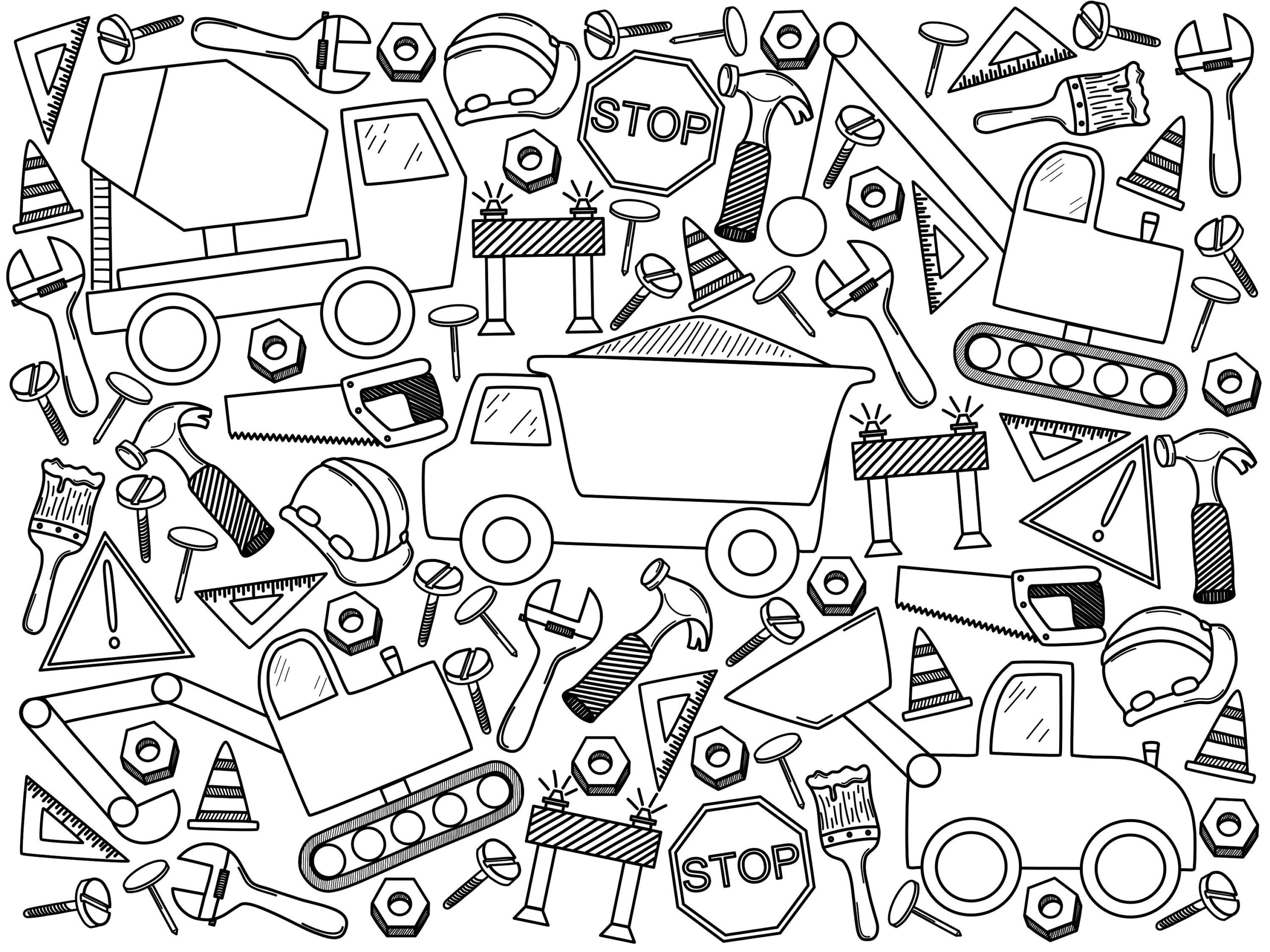 construction coloring pages construction coloring pages