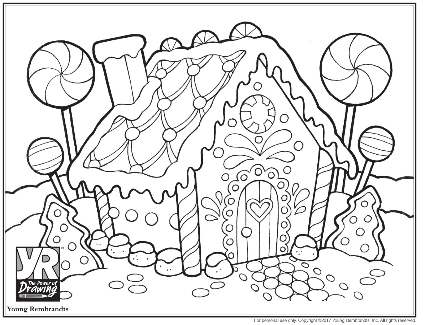 Gingerbread House Coloring Page Young Rembrandts Shop Gingerbread House Coloring Page Young Rembrandts Shop