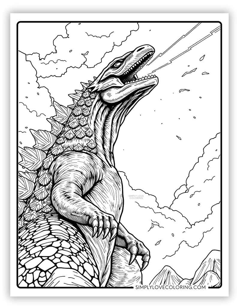 Godzilla Coloring Pages Free PDF Printables Simply Love Coloring Godzilla Coloring Pages Free PDF Printables Simply Love Coloring