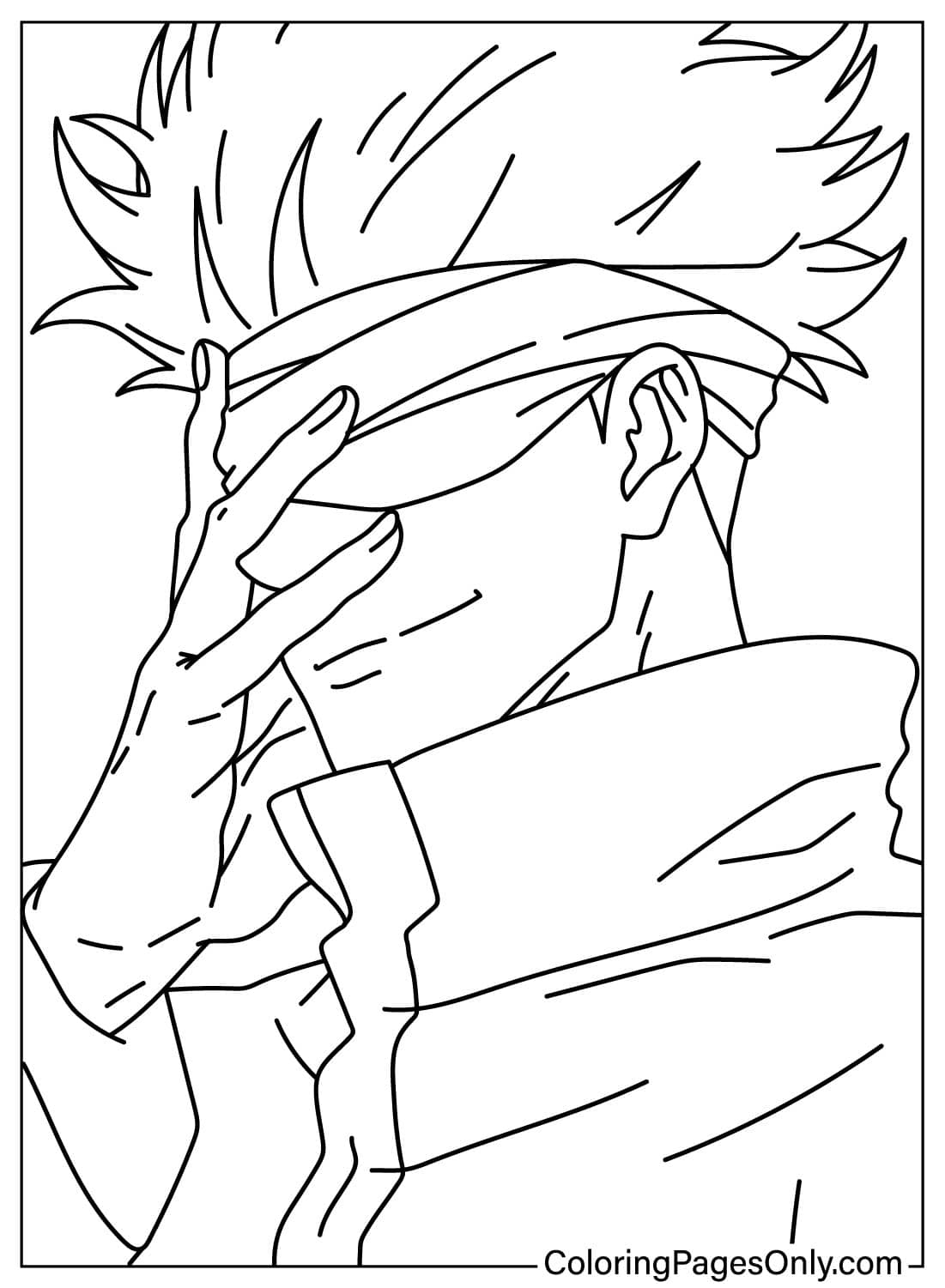 Gojo Satoru Coloring Pages