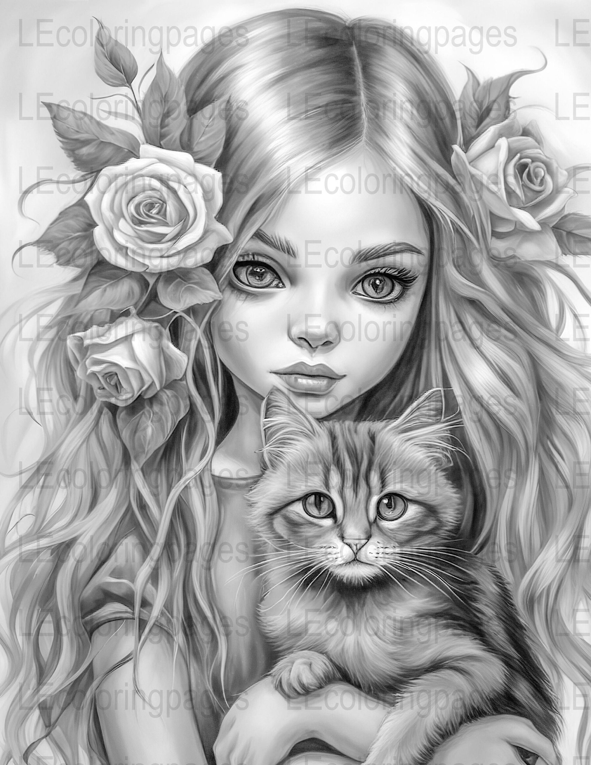 coloring page cat coloring page cat