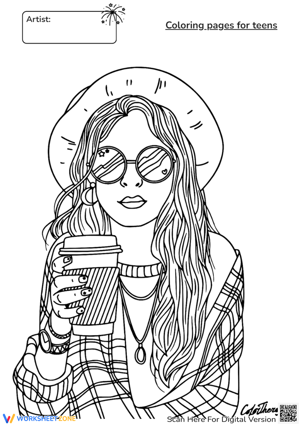 Grade 7 Coloring Pages For Teens Printables Worksheetzone Coloring