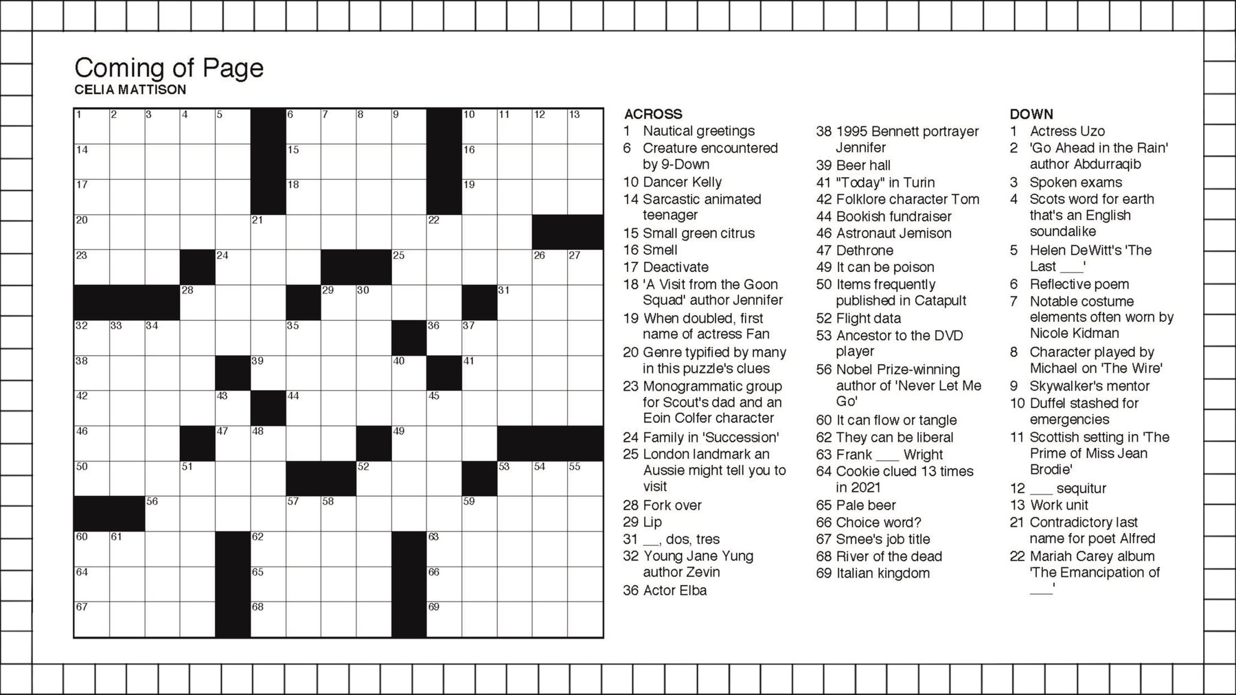 mesh crossword clue