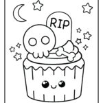 Halloween Candy And Treats Coloring Pages Free Printable Cute Coloring Pages For Kids