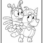 Halloween Friends Colouring Sheets Bluey Official Website