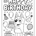 Happy Birthday Coloring Pages 25 Free Printable PDF 