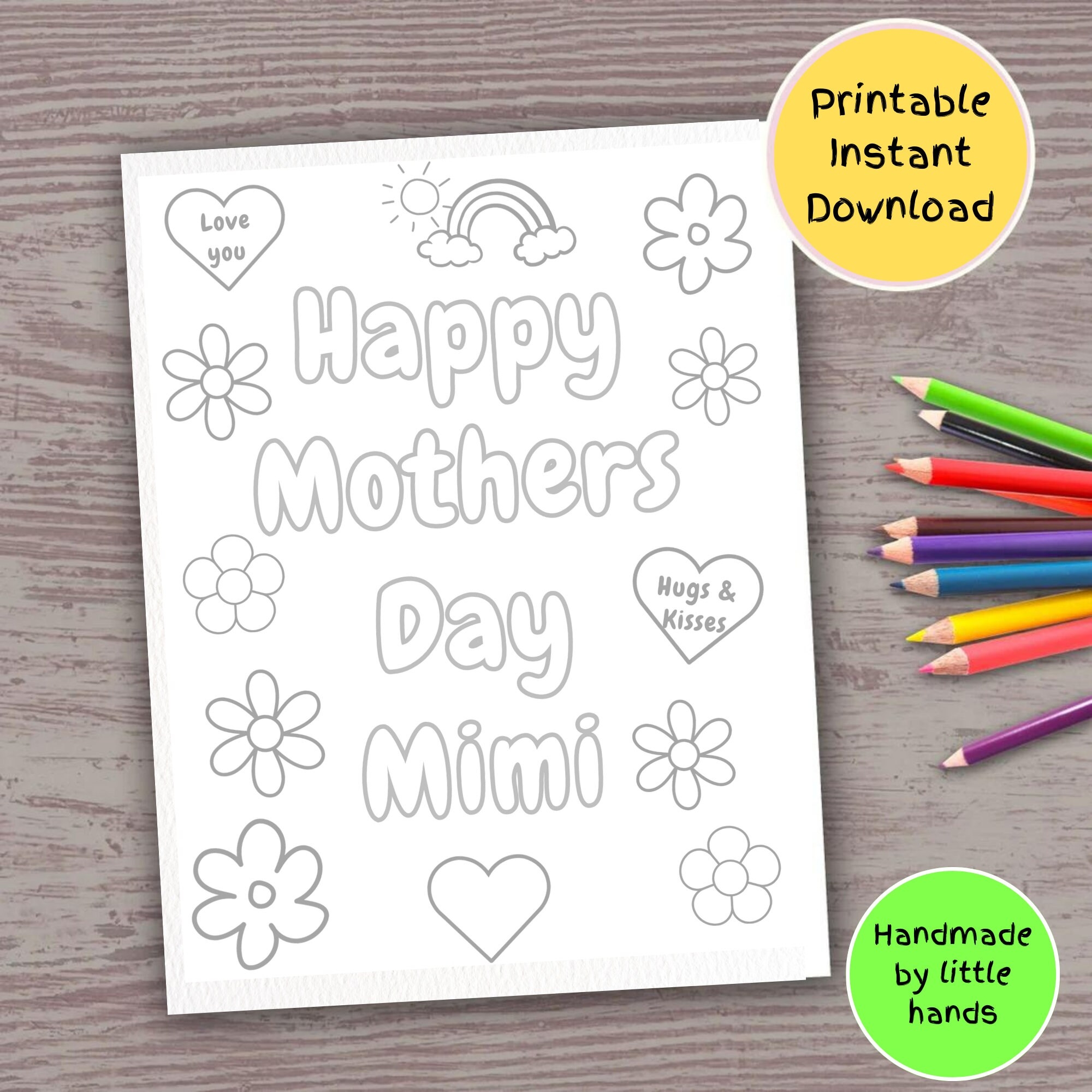 Happy Mother s Day Mimi Printable Coloring Sheet For Kids Coloring Page Cute Handmade Diy Mothers Day Gift From Grandson Granddaughter Etsy Happy Mother s Day Mimi Printable Coloring Sheet For Kids Coloring Page Cute Handmade Diy Mothers Day Gift From Grandson Granddaughter Etsy