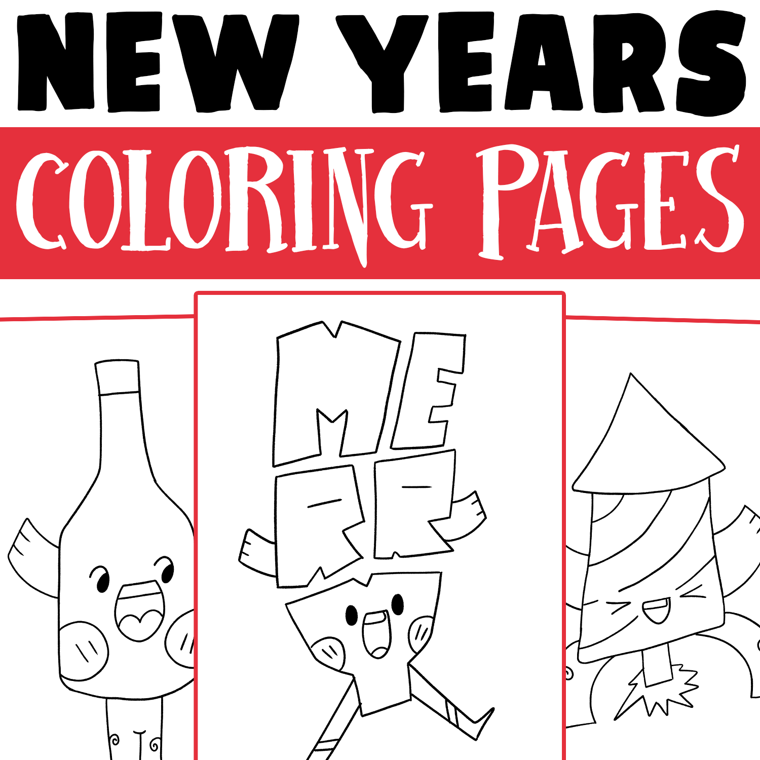 Happy New Year Coloring Pages New Year Coloring Sheets Worksheet Activities Made By Teachers