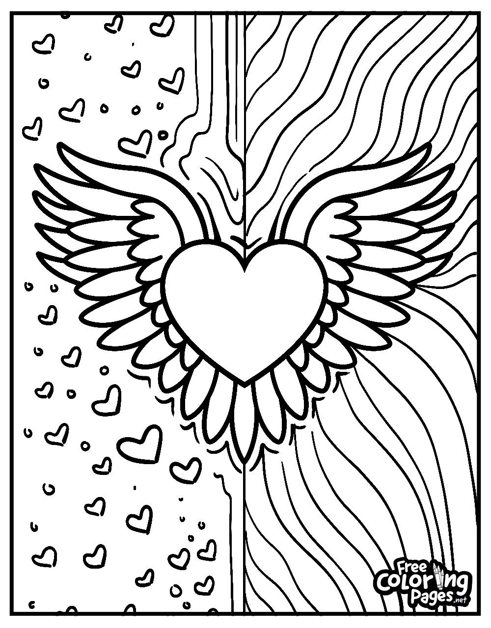 heart coloring pages