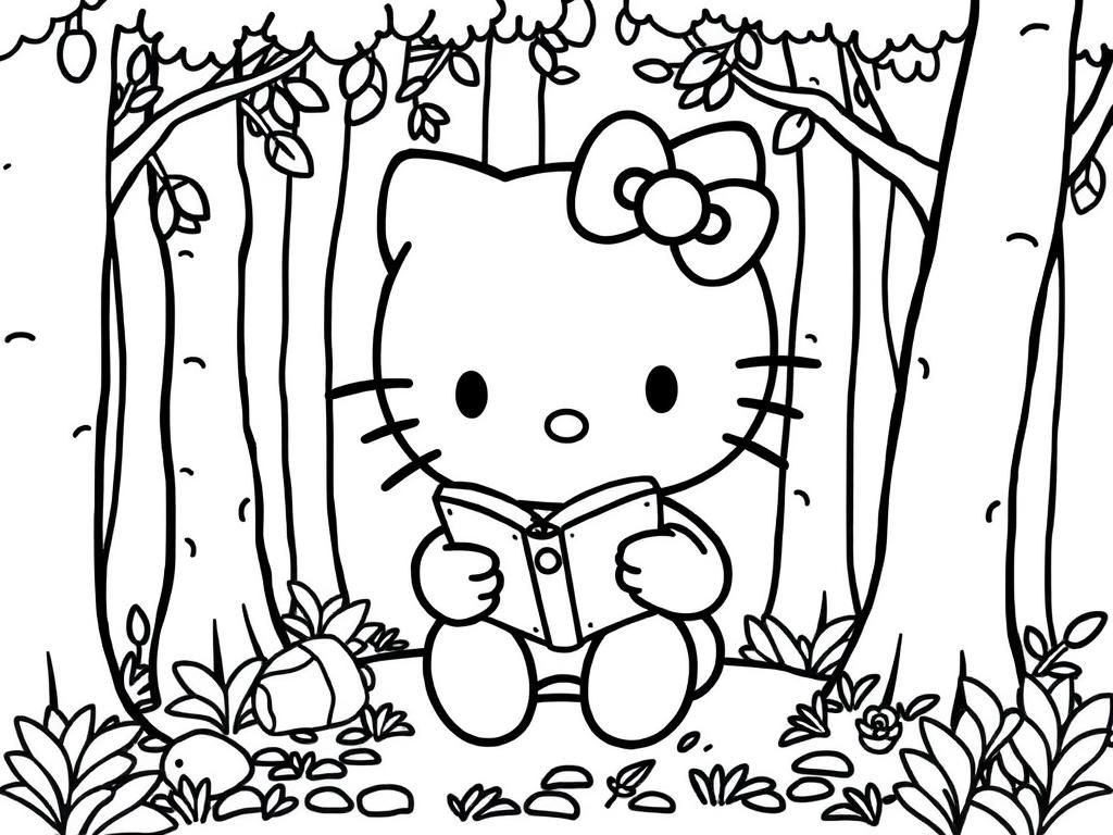 hello kitty printable coloring pages