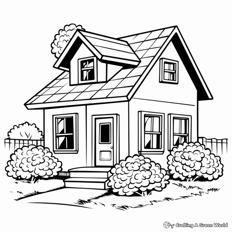 Home Coloring Pages Free Printable 