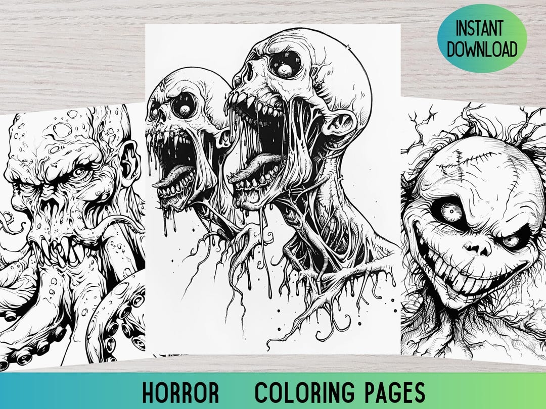 Horror Coloring Pages Adult Coloring Pages Scary Coloring Scary Coloring Pages Monster Coloring Pages Horror Coloring Book Halloween Etsy Horror Coloring Pages Adult Coloring Pages Scary Coloring Scary Coloring Pages Monster Coloring Pages Horror Coloring Book Halloween Etsy