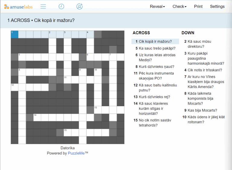 How To Create Latvian Crossword Puzzles
