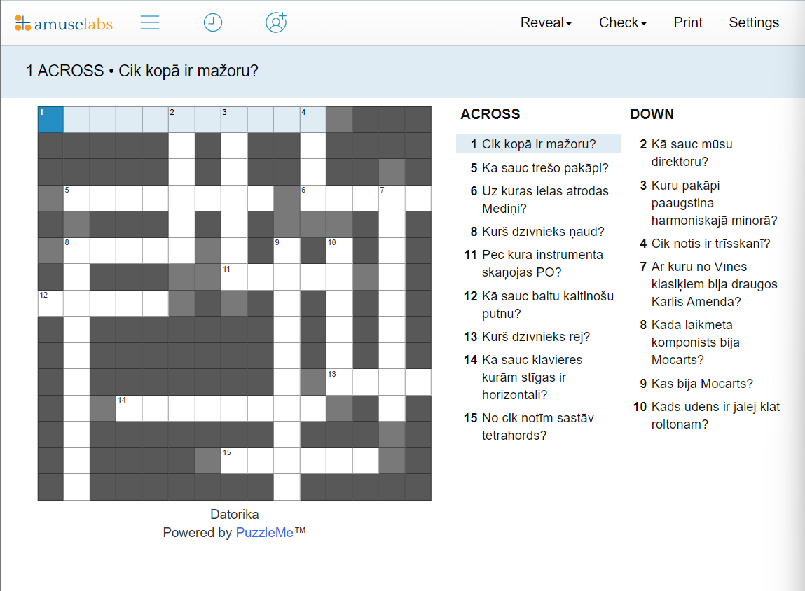 How To Create Latvian Crossword Puzzles