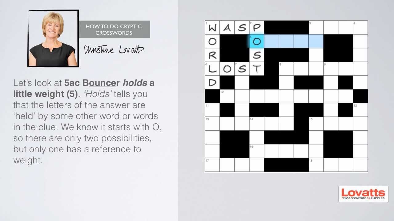 How To Do Cryptic Crosswords YouTube