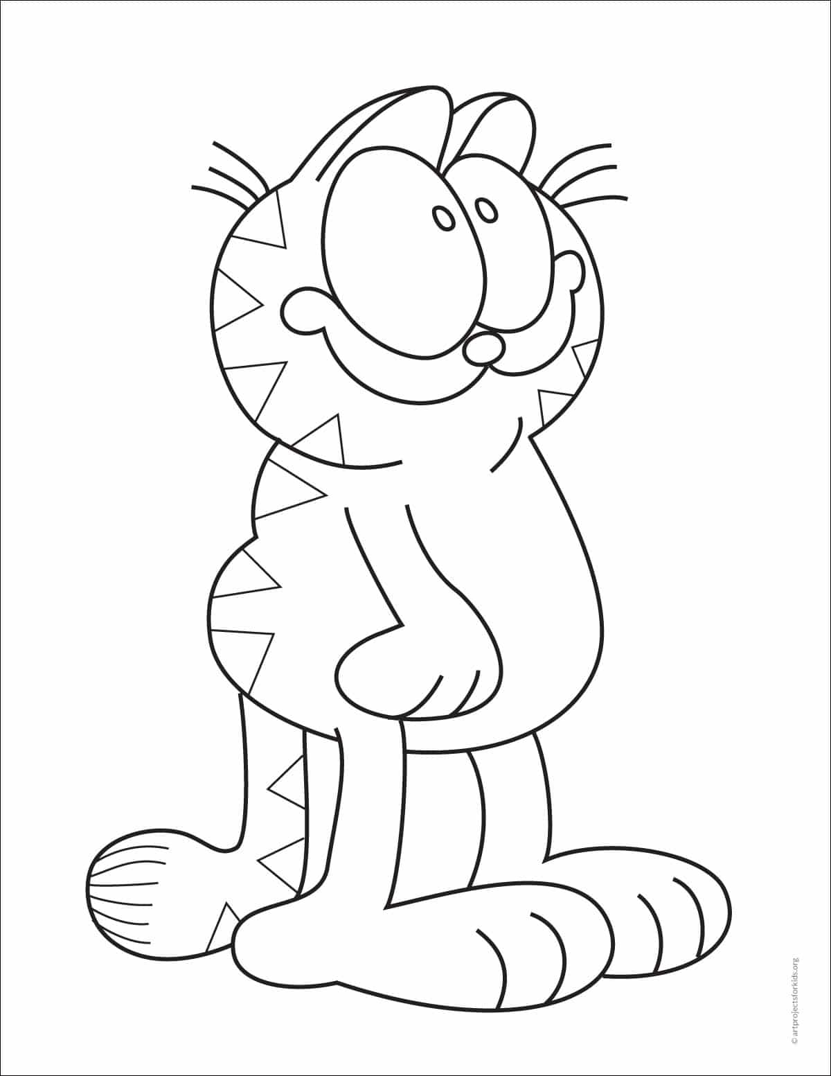 garfield coloring pages garfield coloring pages