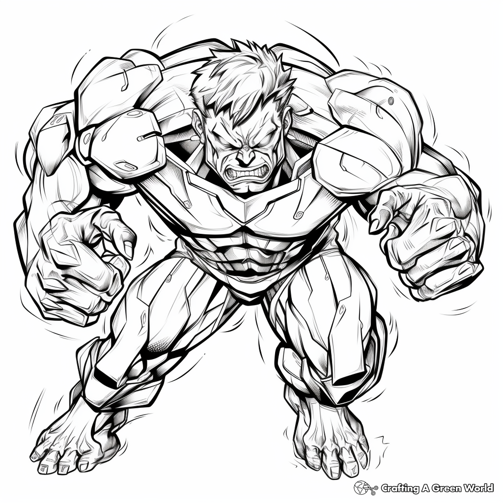 hulk coloring page