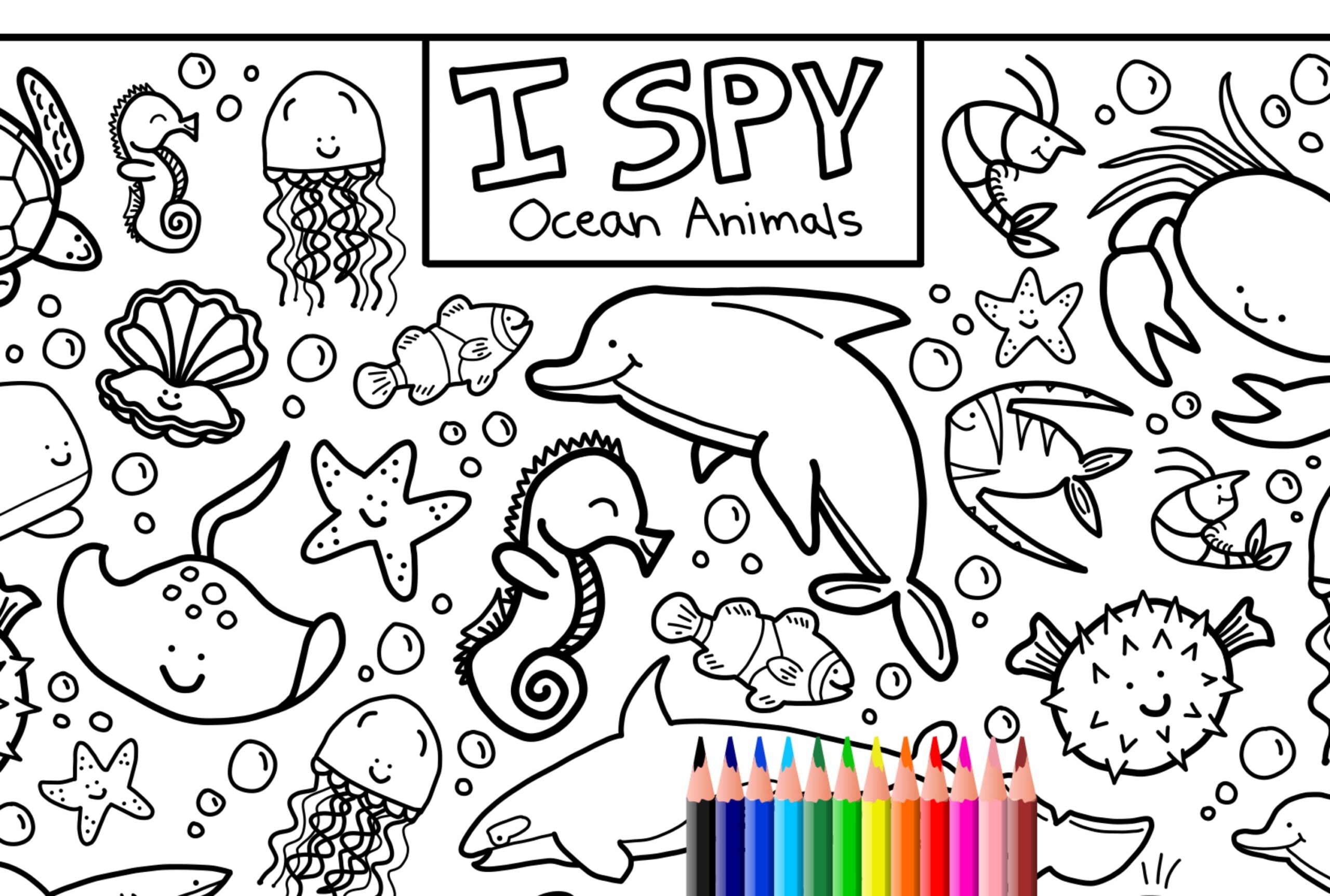 sea animals coloring pages