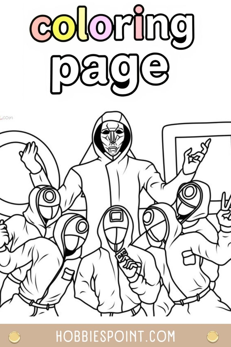 Iconic Squid Game Moments To Color 29 Free Printables 