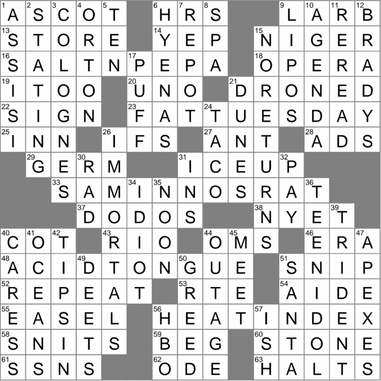 Inclination To Use Biting Sarcasm Crossword Clue Archives LAXCrossword
