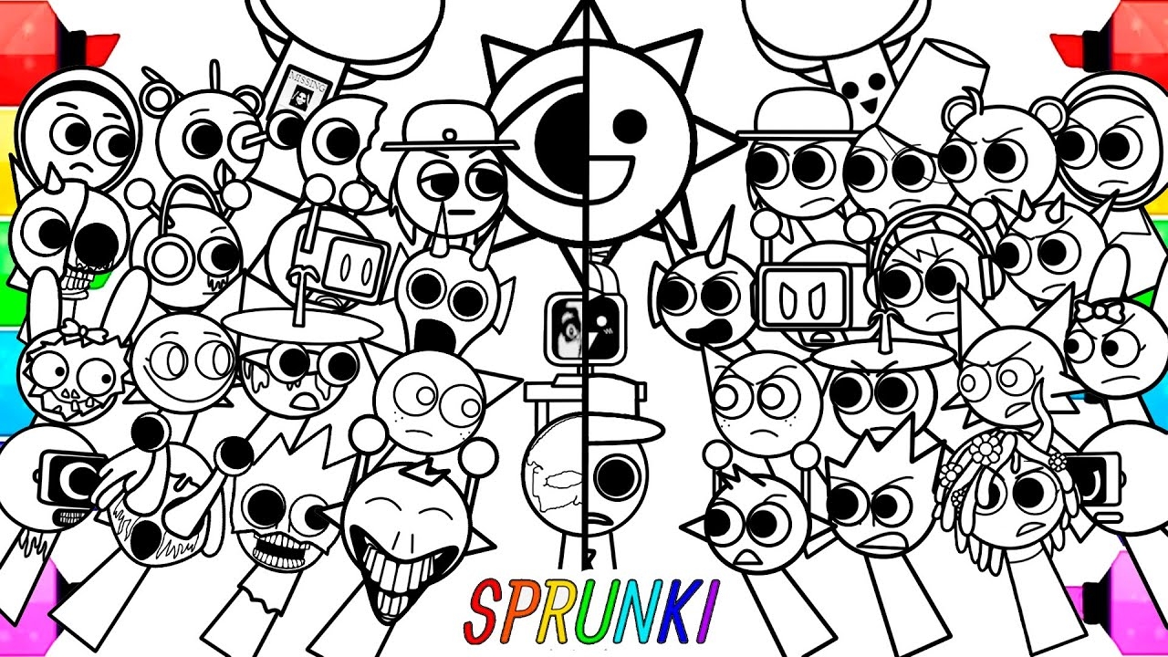 sprunki coloring page sprunki coloring page