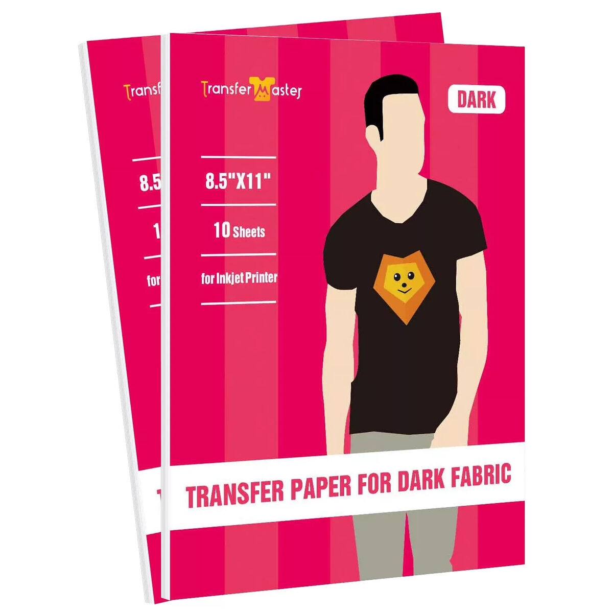 Inkjet Printable Dark Heat Transfer Paper HTV T shirt 20 Sheets 8 5x11 Iron On EBay