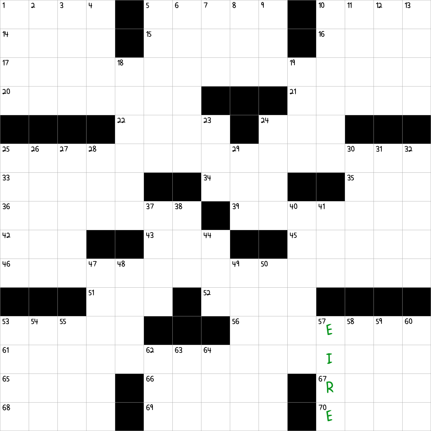 ireland to the irish crossword