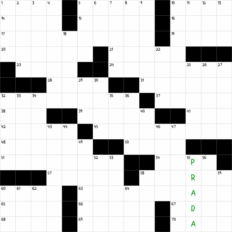 Italian Fashion House NYT Crossword Clue March 10 2025