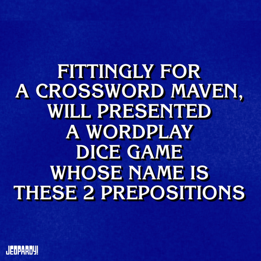 Jeopardy On X Here Are Some Will SHORTZ Clues For All You Puzzle Enthusiasts NYTimesWordplay Https t co 44Sx4BFRTx X