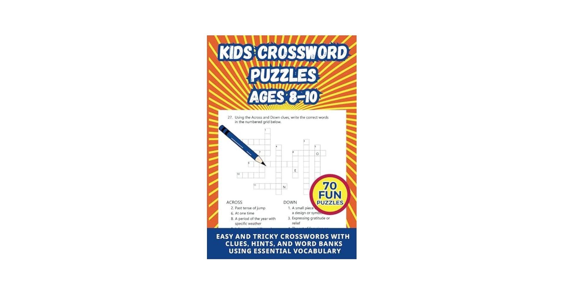 Kids Crossword Puzzles Ages 8 10 70 Word Games With Hints Clues And Word Banks Including Solutions Lola De Freitas 9798874428419 Amazon Books Kids Crossword Puzzles Ages 8 10 70 Word Games With Hints Clues And Word Banks Including Solutions Lola De Freitas 9798874428419 Amazon Books