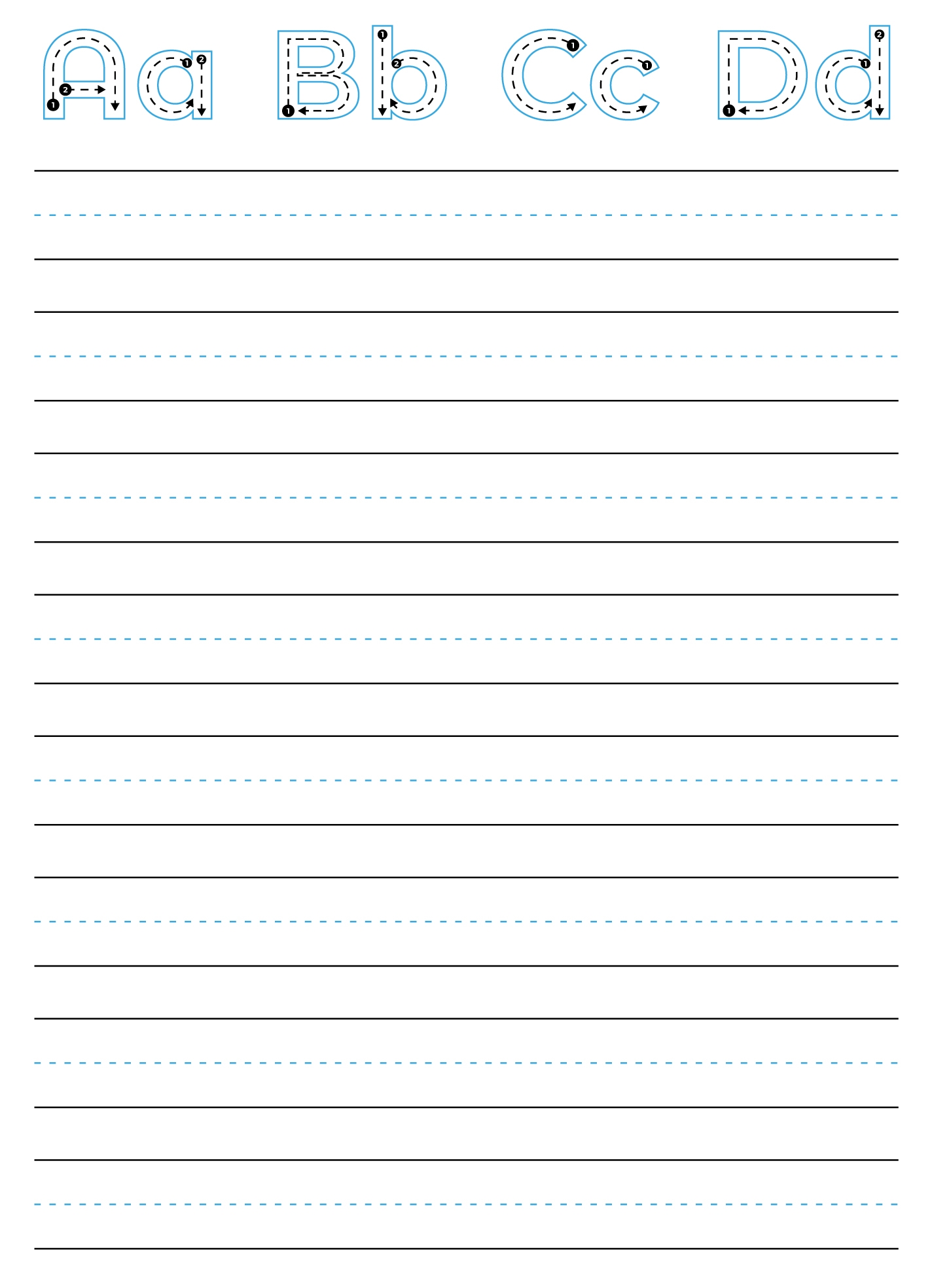 printable lined writing paper
