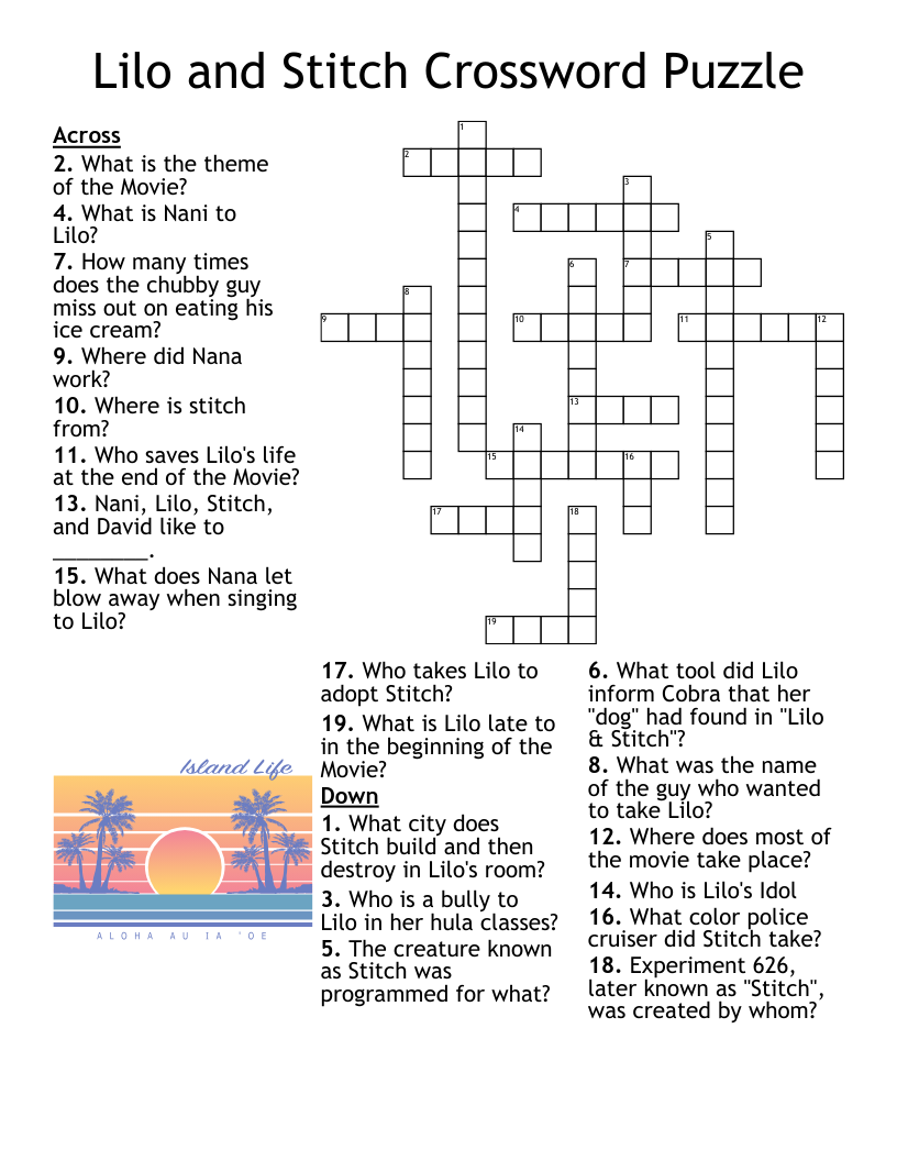 Knitting Crossword WordMint