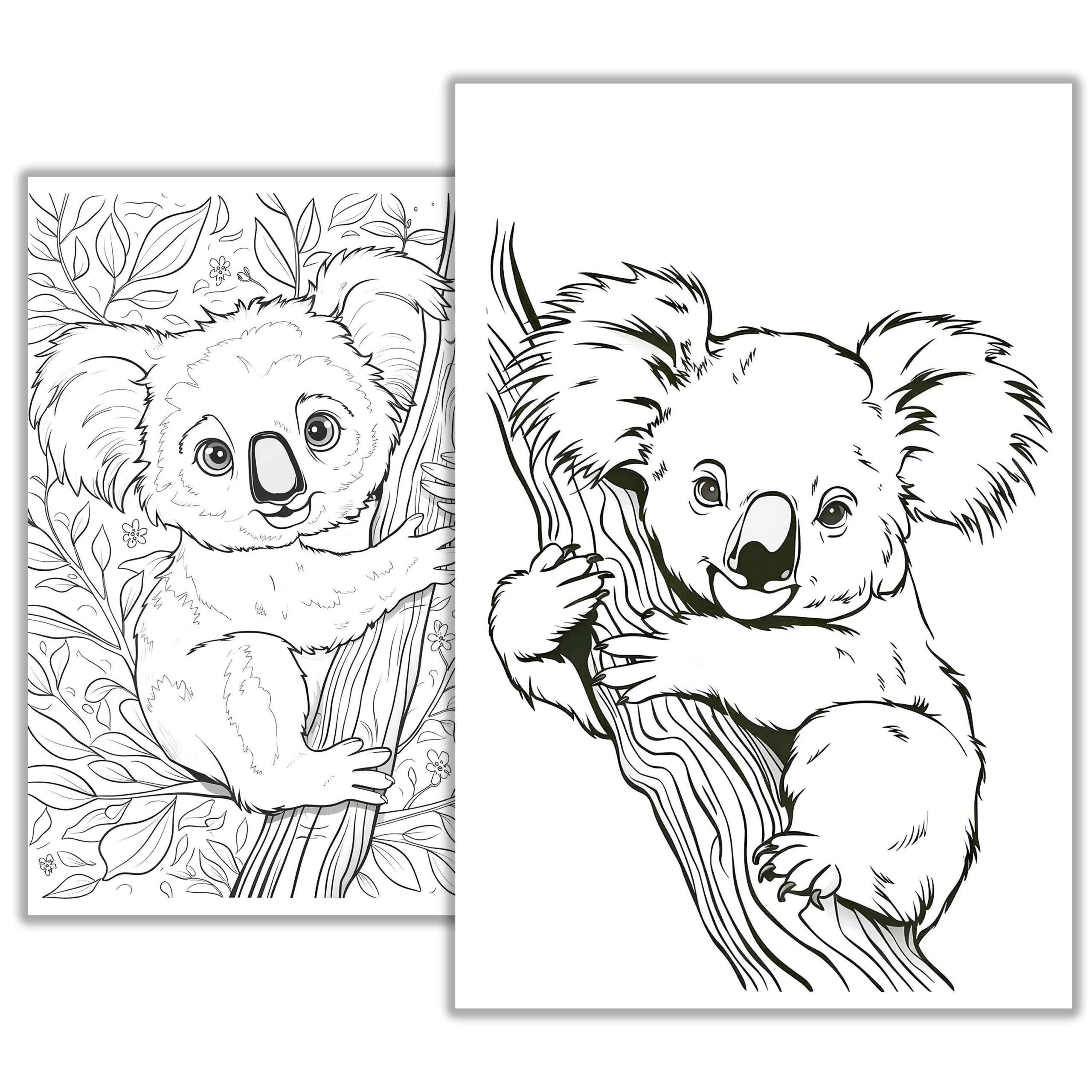 Koala Cute Coloring Page Adorable Animal Printable Kids Adult Coloring Sheet PDF Digital Download Etsy Koala Cute Coloring Page Adorable Animal Printable Kids Adult Coloring Sheet PDF Digital Download Etsy