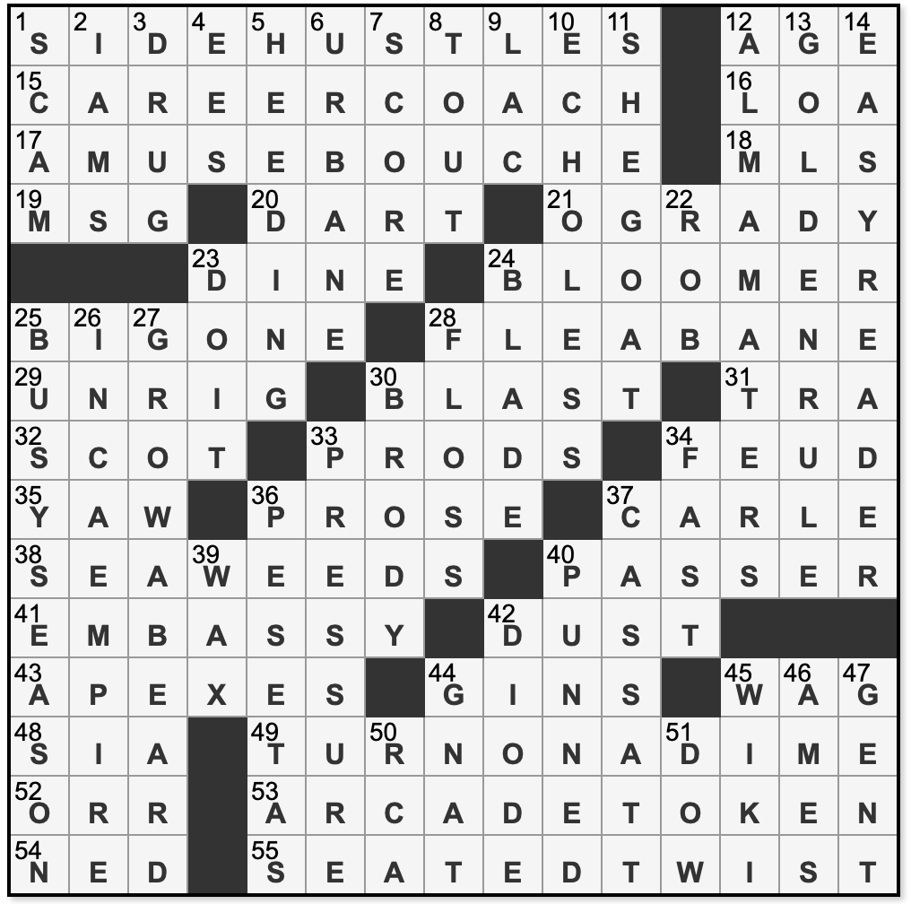 la crossword puzzles