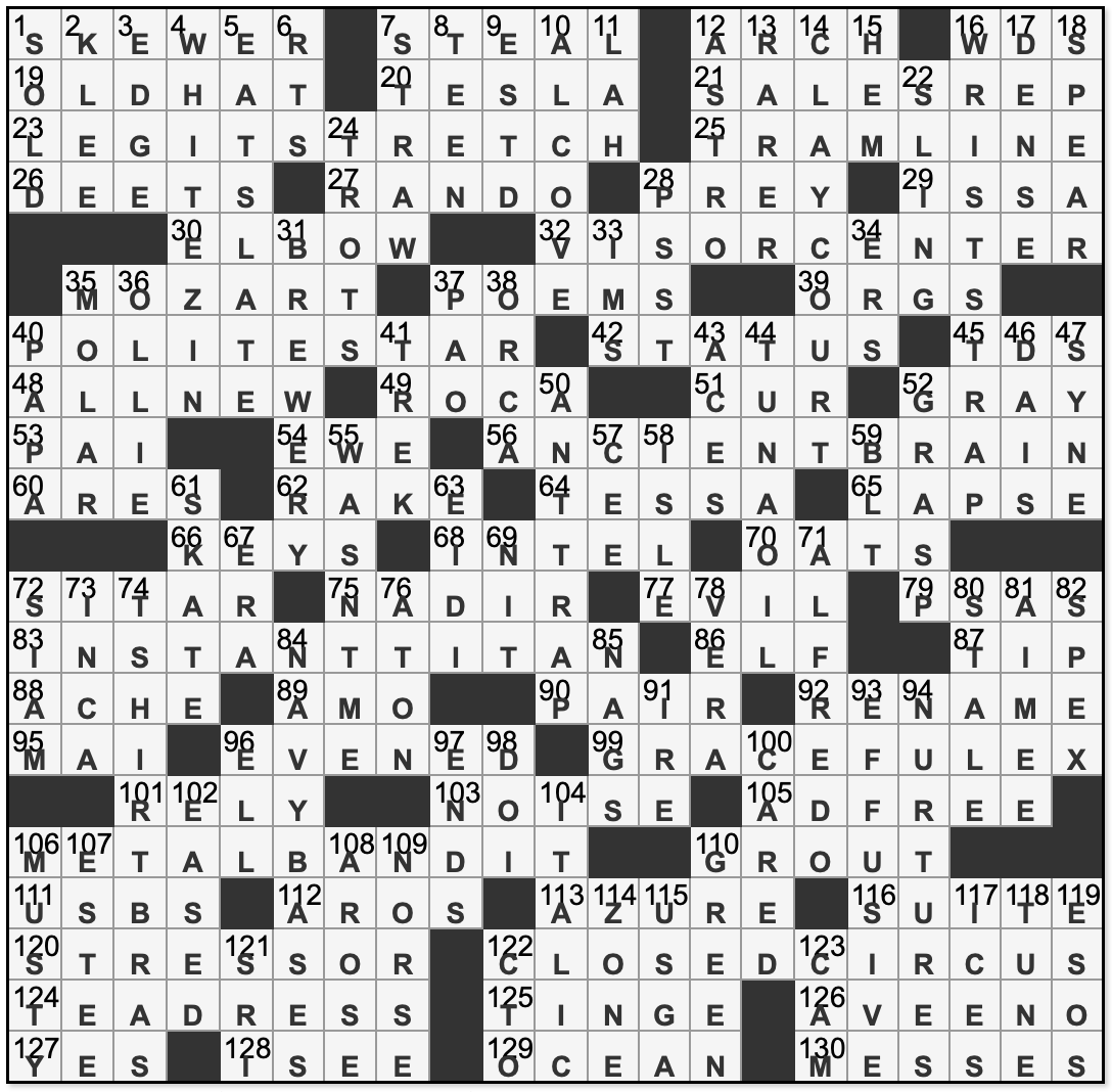 latimes crossword answers