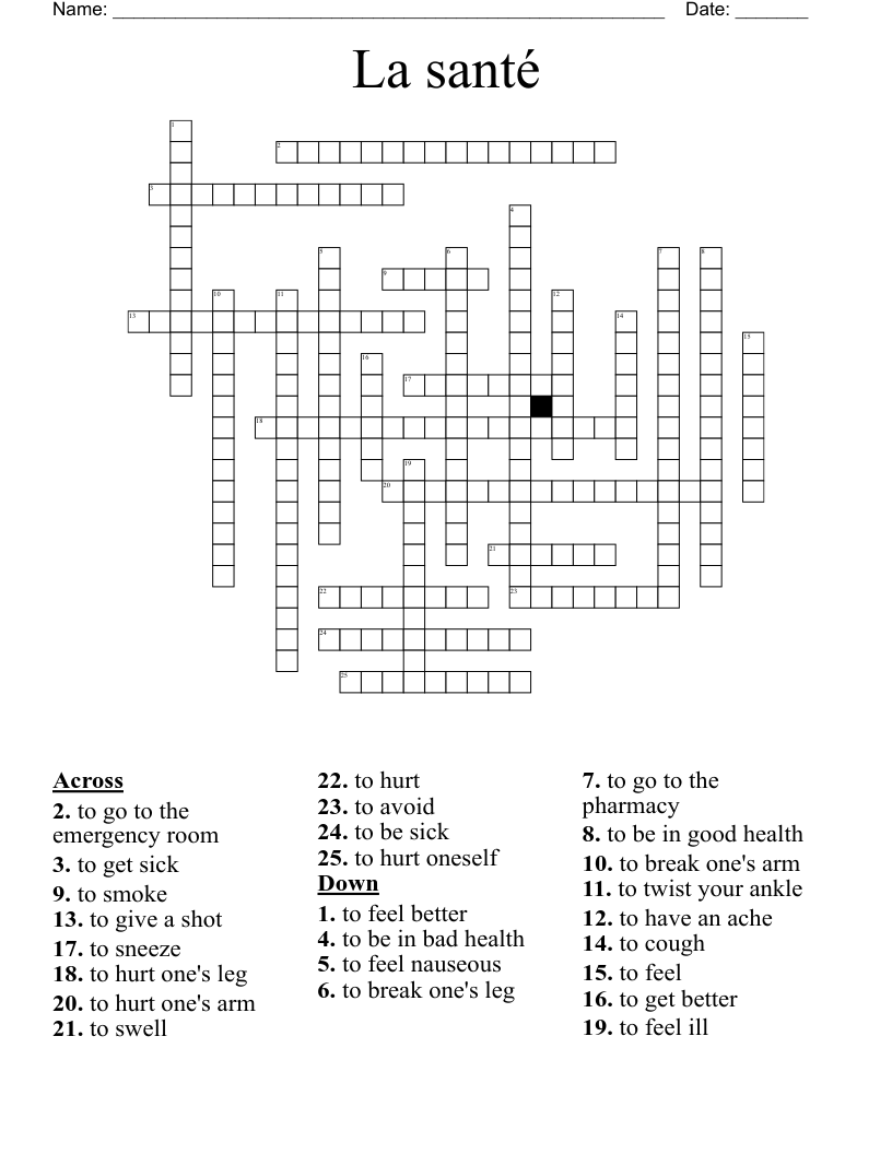 La Sant Crossword WordMint