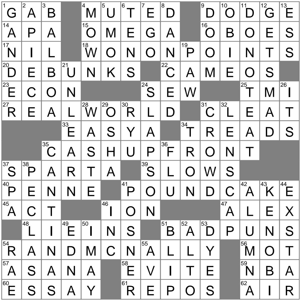 LA Times Crossword 12 Aug 25 Tuesday LAXCrossword