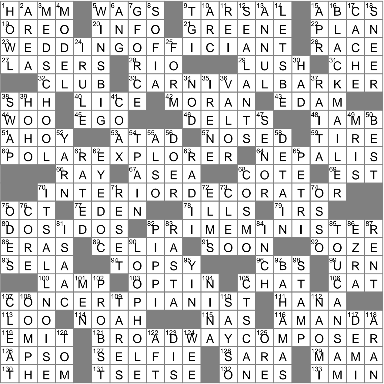 life of pi director crossword clue