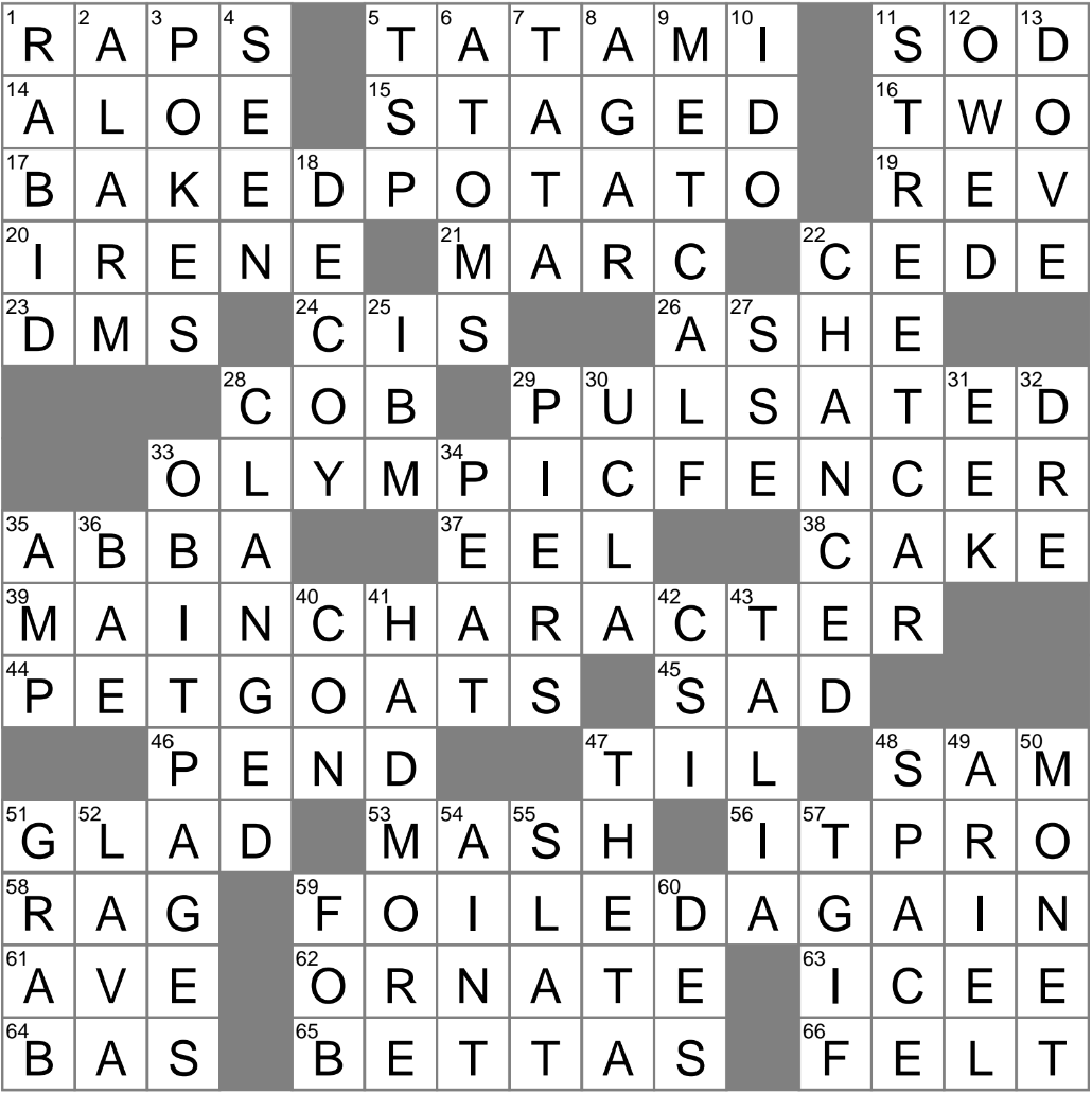 LA Times Crossword 22 Jan 25 Wednesday LAXCrossword