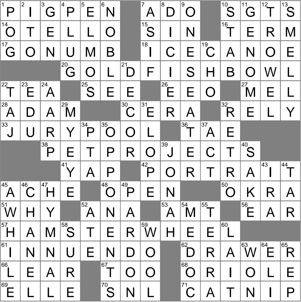 LA Times Crossword 24 Jul 24 Wednesday LAXCrossword